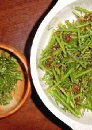 にんじんの茎で実験メニュー☆-レシピのメイン写真