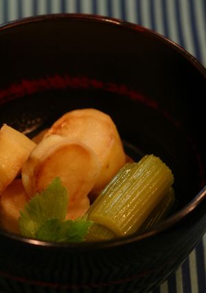 香ばしい～♪セロリと揚げじゃがのサッと煮-レシピのメイン写真
