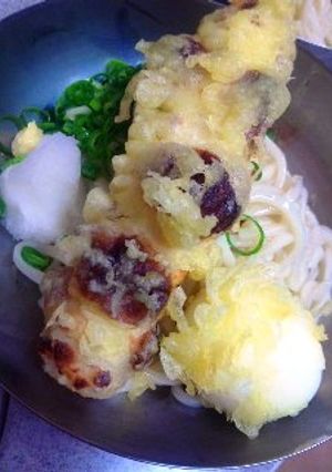 ちく玉天ぶっかけうどん-レシピのメイン写真