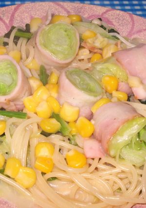 ぐるぐるキャベツ&ベーコン ☆パスタ☆-レシピのメイン写真