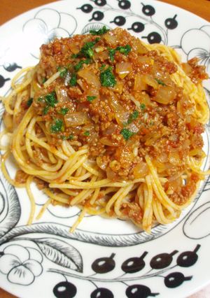 洋食屋さん風!15分でミートソースパスタ-レシピのメイン写真