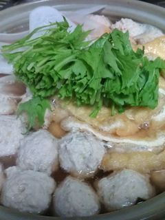 鶏と豚の肉団子鍋-レシピのメイン写真