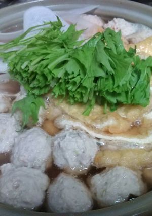 鶏と豚の肉団子鍋-レシピのメイン写真