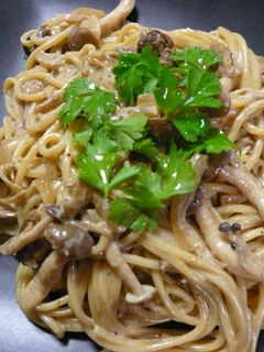 ポルチーニのクリームパスタ-レシピのメイン写真