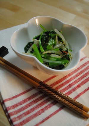 カンタン♪小松菜ともやしのこぶ茶和え-レシピのメイン写真