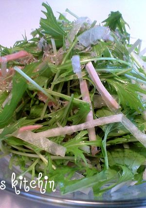 水菜と大根のシャキシャキサラダ☆ご馳走風-レシピのメイン写真