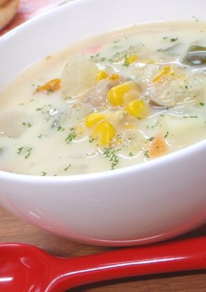 ✿野菜たっぷり中華豆乳スープ✿-レシピのメイン写真