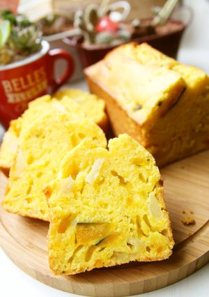 ✿かぼちゃとりんごのパウンドケーキ✿-レシピのメイン写真