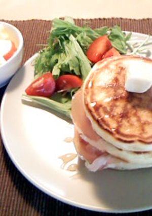 ☆日曜の朝食の定番☆ホットケーキサンド-レシピのメイン写真