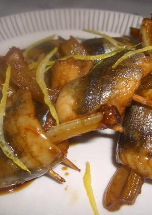 さんまとセロリのさっぱり居酒屋風！？-レシピのメイン写真