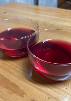 しそジュース作った後にしそゼリーも！-レシピのメイン写真