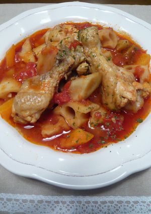 ❤トマトｄｅ鶏手羽元と根菜のさっぱり煮❤-レシピのメイン写真