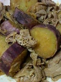 さつま芋と豚肉の味噌炒め煮-レシピのメイン写真