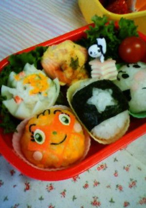 キャラ弁☆小さなメロンパンナちゃん☆-レシピのメイン写真