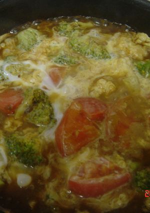 サラダおかず！ブロトマ卵カレー風-レシピのメイン写真