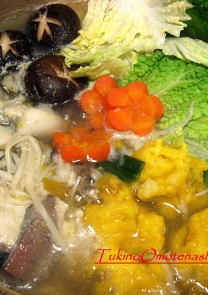 ふんわり♪かぼちゃの団子鍋-レシピのメイン写真