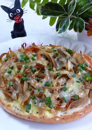 朝食に☆きんぴらごぼうトースト-レシピのメイン写真