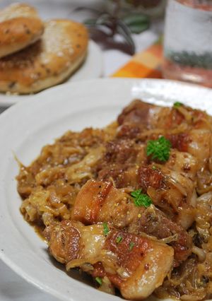 キャベツと豚バラのさっぱり蒸し煮-レシピのメイン写真