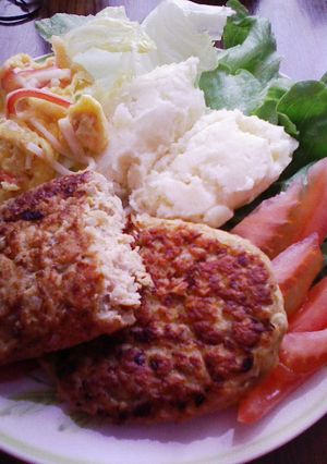 ごぼう入り豆腐ハンバーグ-レシピのメイン写真