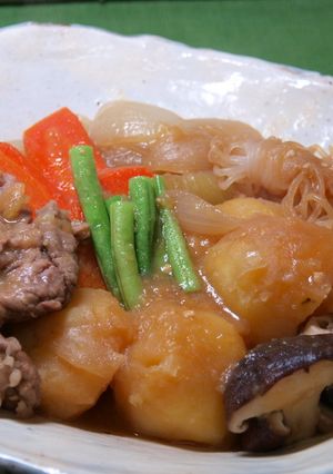 味噌が隠し味な我が家の肉じゃが-レシピのメイン写真
