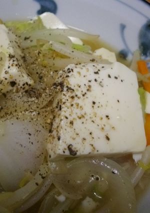 残り野菜で貧乏豆腐-レシピのメイン写真