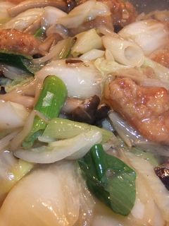 鶏唐揚げの冬野菜あんかけ-レシピのメイン写真