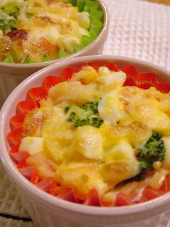 お弁当に♡ゆで卵とカニかまのチーズ焼き-レシピのメイン写真