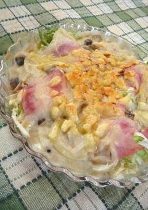 キャベツを抱いたベーコングラタン-レシピのメイン写真