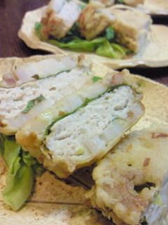 しゃきしゃきっ♪レンコンの鶏はさみ揚げ-レシピのメイン写真