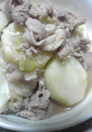 長いもと豚肉のサッと煮-レシピのメイン写真
