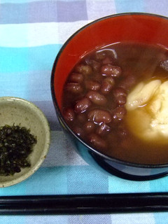 出来立て小豆のぜんざい」^-^「-レシピのメイン写真