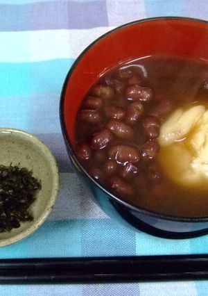出来立て小豆のぜんざい」＾－＾「-レシピのメイン写真