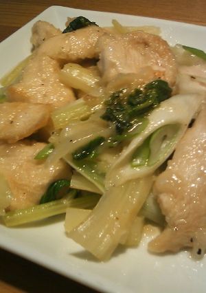 セロリと鶏肉の中華炒め-レシピのメイン写真