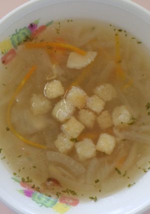 オニオングラタンスープ★宇都宮学校給食-レシピのメイン写真