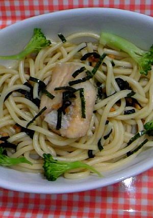 スパゲッティにふりかけ?!-レシピのメイン写真