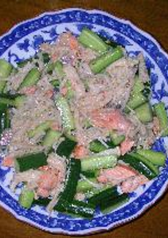 きゅうりと鮭の炒め物-レシピのメイン写真