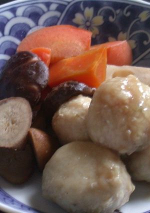 鶏団子の中華風筑前煮-レシピのメイン写真
