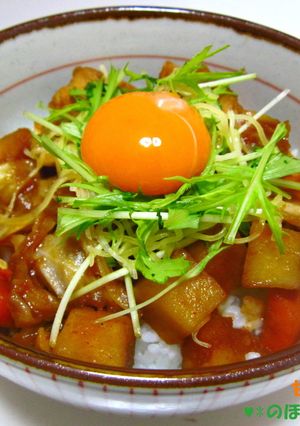 甘辛♥鶏玉DON-レシピのメイン写真