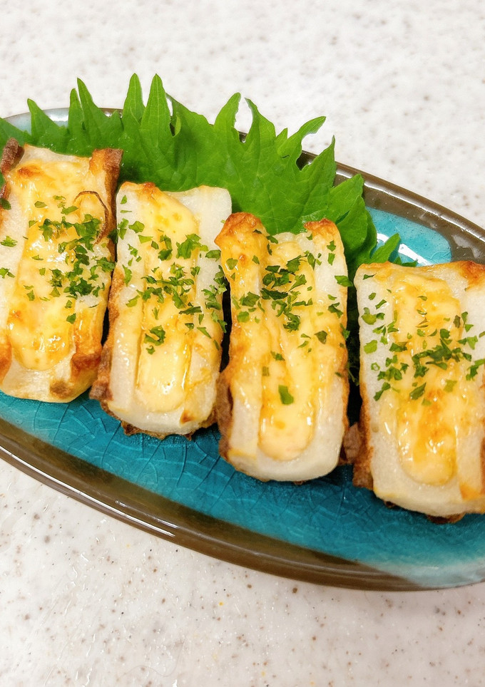トースターで♪ちくわのからしマヨ焼き-レシピのメイン写真