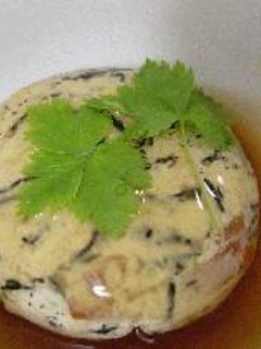ひじきと豆腐の茶巾蒸し-レシピのメイン写真