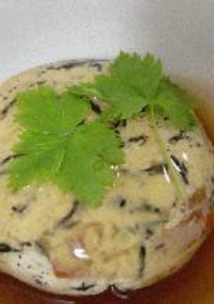 ひじきと豆腐の茶巾蒸し-レシピのメイン写真