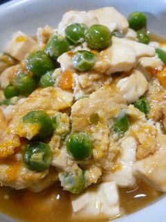 グリンピースと豆腐のたまごとじ-レシピのメイン写真