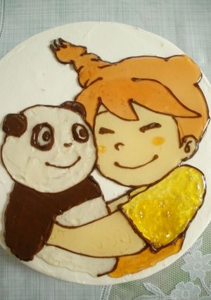 【覚書】イラストデコレーションケーキ-レシピのメイン写真