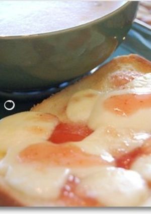 朝食♪好きなジャムでモッツァレラトースト-レシピのメイン写真