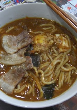 エコ！残ったみそ汁でカレーうどん！-レシピのメイン写真