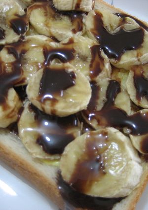 チョコマヨハニーバナナトースト-レシピのメイン写真