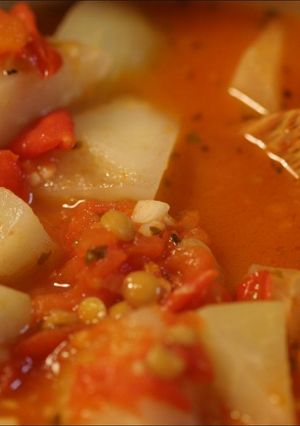 コールラビとレンズ豆のトマト煮-レシピのメイン写真