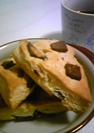 サクッフワッ☆袋で簡単板チョコスコーン-レシピのメイン写真