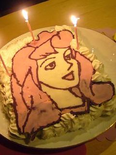 誕生日に!ディズニー・オーロラケーキ-レシピのメイン写真