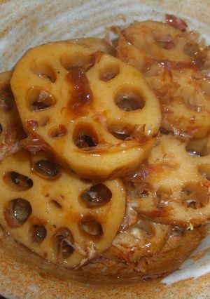 素材の味を生かしたれんこん煮-レシピのメイン写真